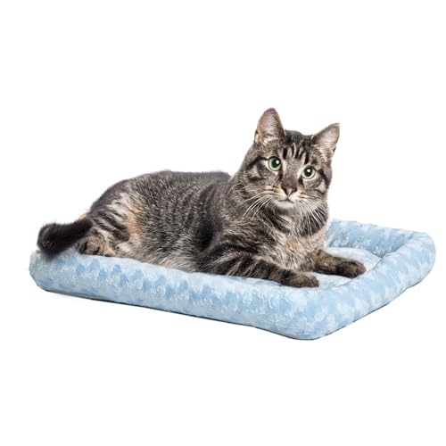 MidWest Homes for Pets Modell 40218-PB Haustierkissen, Hundebett, 46 cm langes Hunde- oder Katzenbett mit bequemer Polsterung, ideal für „Mini“-Hunderassen, blau von MidWest Homes for Pets