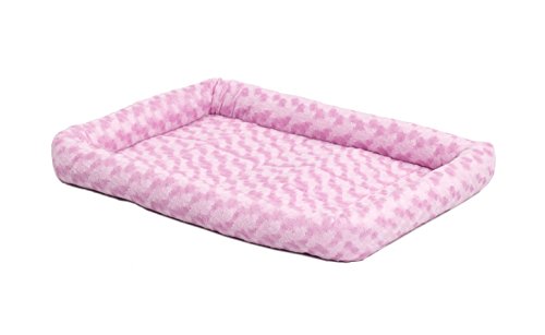 MidWest Homes for Pets Modell 40222-PK Haustierkissen, Hundebett, 56 cm langes Hunde- oder Katzenbett mit bequemer Polsterung, ideal für kleine Hunderassen, rosa von MidWest Homes for Pets