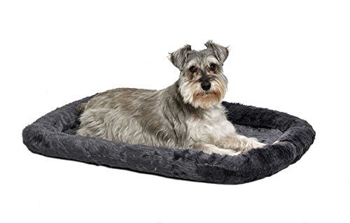 MidWest Homes for Pets Modell 40230-GY Haustierkissen, Hundebett, 76 cm langes Hunde- oder Katzenbett mit bequemer Polsterung, ideal für mittelgroße Hunderassen, grau von MidWest Homes for Pets