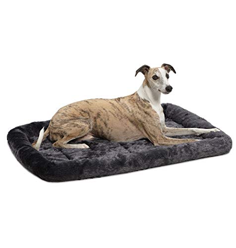 MidWest Homes for Pets Modell 40236-GY Haustierkissen, Hundebett, 91 cm langes Hunde- oder Katzenbett mit bequemer Polsterung, ideal für mittelgroße Hunderassen, grau von MidWest Homes for Pets