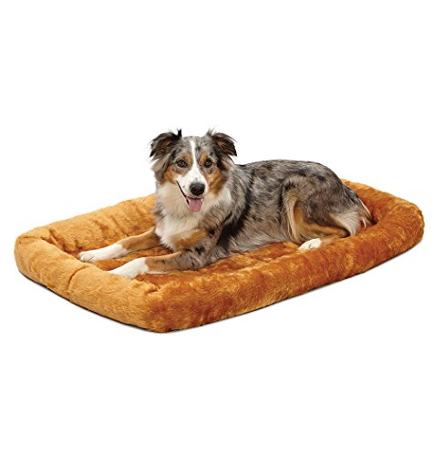 MidWest Homes for Pets Modell 40242-CN Haustierkissen, Hundebett, 107 cm langes Hunde- oder Katzenbett mit bequemer Polsterung, ideal für große Hunderassen, Zimtfarbe von MidWest Homes for Pets