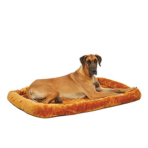 MidWest Homes for Pets Modell 40254-CN Haustierkissen, Hundebett, 137 cm langes Hunde- oder Katzenbett mit bequemer Polsterung, ideal für „riesige“ Hunderassen, Zimtfarbe von MidWest Homes for Pets