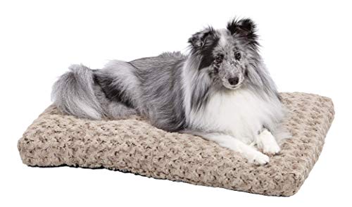 MidWest Homes for Pets Modell 40630-STB Haustierbett, Ombré-Wirbel, kuschelig, 76 cm lang, für mittlere Hunde-/Katzenrassen; Mokka von MidWest Homes for Pets