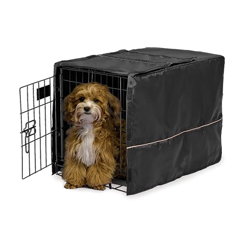 MidWest Homes for Pets CVR-22 Hundebox-Abdeckung, Stoff mit Teflonschutz, Sichtschutz für 56 cm lange Hundeboxen von MidWest und New World, maschinenwaschbar und trocknergeeignet von MidWest Homes for Pets