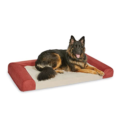 Signature QuietTime® Hundebett aus Memory-Schaumstoff, ideal für große Hunderassen, Russet, Bettmaße: 140 x 80 x 15 cm von MidWest Homes for Pets