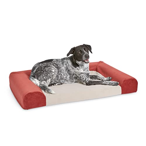 MidWest Homes for Pets Signature QuietTime® Hundebett aus Memory-Schaumstoff, ideal für große Hunderassen, Russet, Bettmaße: 43,55 x 27,76 x 5,44 cm von MidWest Homes for Pets