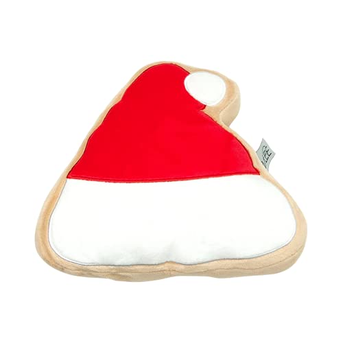 Midlee Christmas Sugar Cookie Plüsch-Hundespielzeug (Weihnachtsmannmütze, groß) von Midlee