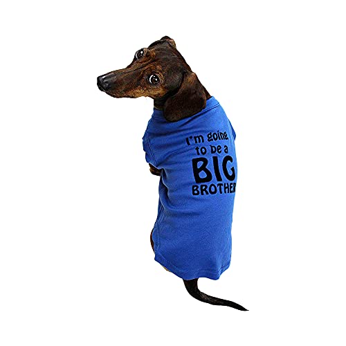 Midlee I 'm Going to Be A Big Brother Hund Shirt, XX-Large, blau von Midlee