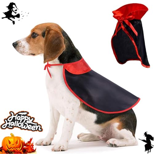 Kleiner Hundeumhang Halloween Kostüm Katze Vampir Umhang Haustier Umhang Lustige Cosplay Kostüme Teufel Zauberer Outfit Cosplay Urlaub Kleidung für Welpen Mittlere Hunde Kitty Cool Halloween Umhang von Midufrry