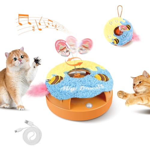 Migipaws Donut Smart Interaktives Katzenspielzeug (Honig) von Migipaws