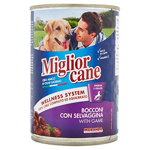 Bestcane - Bocconi mit Wild, mit Vitaminen und Mineralstoffen - 24 Stück à 405 g [9720 g] von Miglior Cane