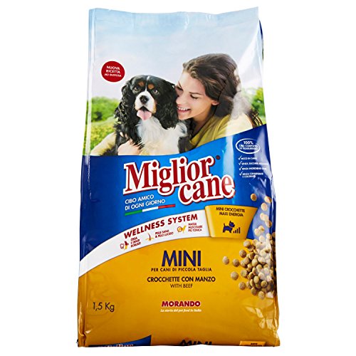 Migliorcane Croquettes Trockenfutter für Hunde (Hundefutter trocken, 100% Made in Italy, Hauptzutat: Rindfleisch, Hundetrockenfutter, Hunde Futter, Portionsgröße: 1,5 kg) von Miglior Cane