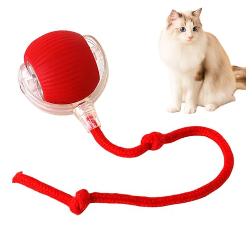 Mihauuke Interaktives Katzenspielzeug,Intelligentes Katzenspielzeug,Automatisches elektrisches Spielzeug für Katzen, Katzenspielzeug mit beweglichem Ball,Rolling Ball Mit USB Aufladbar von Mihauuke