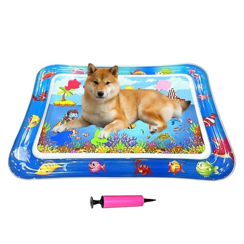 Mihauuke Katzen Wassermatte Spielmatte | 66x47 cm Aufblasbare Wasser Sinnesmatte | Kühlende wasserdichte Interaktive rutschfeste Kratzfläche Für Reisen Draußen Welpen Kätzchen Mihauuke Katzen Wassermatte Spielmatte | 66x47 cm Aufblasbare Wasser Sinnesmatte | Kühlende wasserdichte Interaktive rutschfeste Kratzfläche Für Reisen Draußen Welpen Kätzchen von Mihauuke