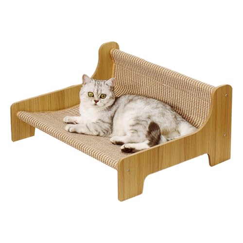 Mihauuke Katzenkratzsofa - Kratzmöbel Mit Liegefläche,Interaktives Sisal Katzenspielzeug Mit Möbelschutz Für Wohnung Balkon Terrasse Mihauuke Katzenkratzsofa - Kratzmöbel Mit Liegefläche,Interaktives Sisal Katzenspielzeug Mit Möbelschutz Für Wohnung Balkon Terrasse von Mihauuke