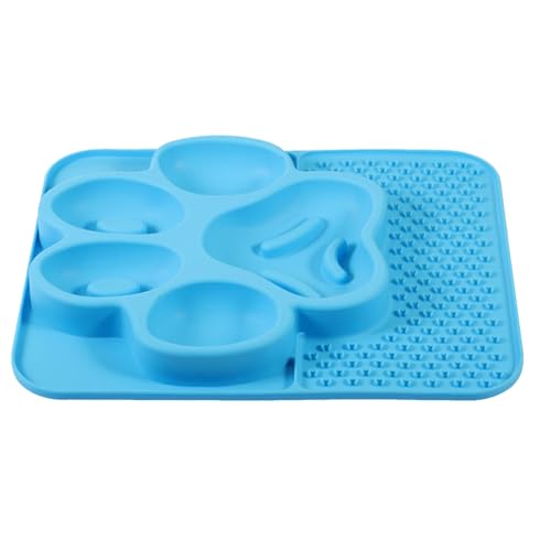 Mihauuke Leckmatte für Hunde, Slow Feeder für Hunde - Silikon-Futtermatte für Hunde,Hundefutter Slow Feeder Lick Pad Bowls, interaktive Hundefutternäpfe für nasses und trockenes Hundefutter von Mihauuke