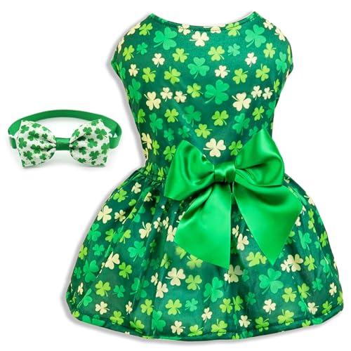 Kleeblattrock Extravaganza: Feiern Sie den St. Patrick's Day stilvoll mit unserem vierblättrigen Kleeblatt-Kleid von Miiemiu