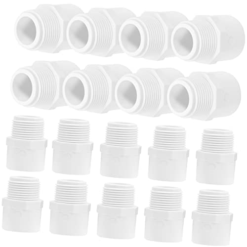 Mikikit 20pcs PVC Wasser Fitting Anschlüsse Schlauch Rohr Tap Garten Schlauch Adapter Gewinde Armaturen von Mikikit