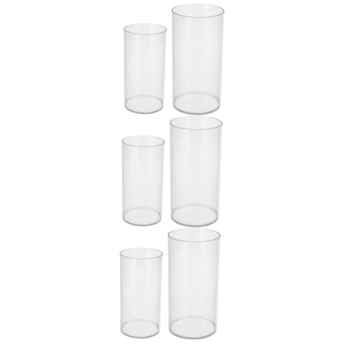 Mikikit 3 Sätze Vase Blumendekoration Porzellan Terrarienset Anlage Zylindrisch Tisch Glyzinien Schüssel Strauß Pflanzgefäß Tulpe Blumenbehälter Das Haustier Transparent 2 Stück * 3 von Mikikit