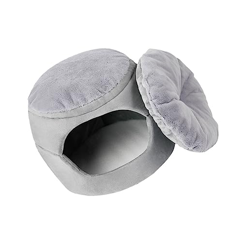 Mikikit Faltbares Haustier Nest mit Warmer Baumwolle Halboffenes Katzen und Kleinhundbett für Winter Schlafsofa für Kleine Wohnungskatzen Gemütliches Indoor Katzenkissen Mikikit Faltbares Haustier Nest mit Warmer Baumwolle Halboffenes Katzen und Kleinhundbett für Winter Schlafsofa für Kleine Wohnungskatzen Gemütliches Indoor Katzenkissen von Mikikit