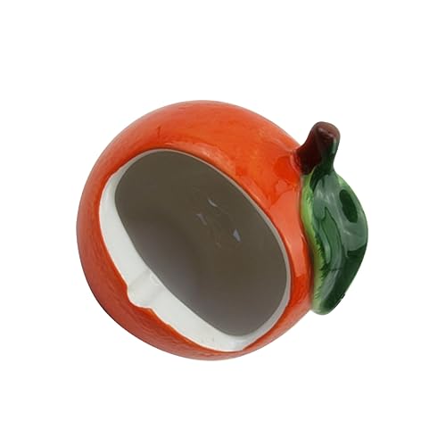 Mikikit Hamster Wärmekühlnest Kleine Haustier Kühlflasche Keramik Sommerkühlung Wärmeableitung Nest Simulation Kirschform Flasche Für Home Shop (Wassermelonenrot) von Mikikit