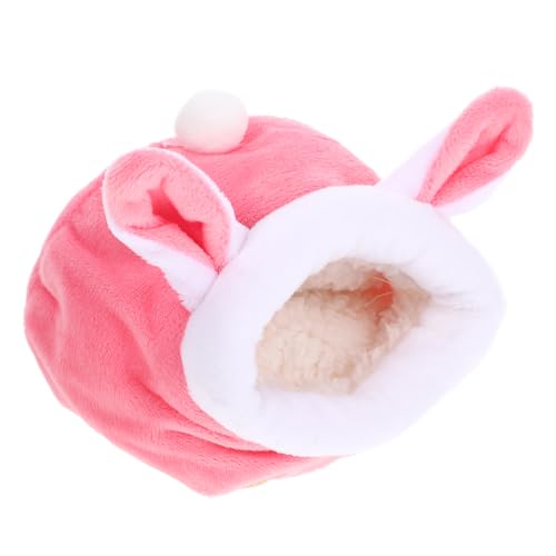 Mikikit Hamsternest Plüsch Hängematte Winter Hängematte Hamster Kuscheltiere Hängematte Für Plüschtiere Hängematte Indoor Igel Hütte Hamster Plüsch Höhle Baumwolle Meerschweinchen Bett von Mikikit