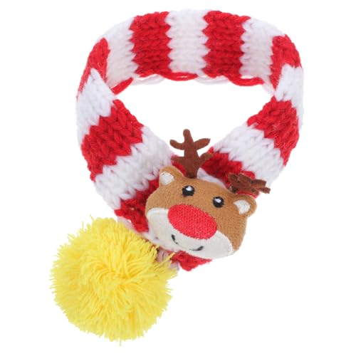 Mikikit Haustier-Schal Hund Weihnachtsschal Schal für Haustier Haustiere Weihnachts Haustier Schal Haustier Weihnachtsdekoration Katzenschal Weihnachten Weihnachtshaustierschal Stricken von Mikikit