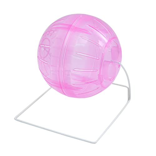 Mikikit Hamsterball Hamsterspielzeug Stilles Hamsterrad Haustier Mini Kleines Haustier Läuft Über Den Ball Hamster Zubehör Rattenspielzeug Hamster Läuft Klarer Stand 4 in 1 Fitness Käfig von Mikikit