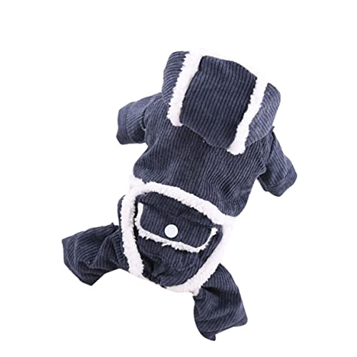 Mikikit Vintage-Kleidung Welpen-Outfits Halloweenkostüm Denim-Outfit Hund Warmes Tuch Cord Hundetuch Kordkostüm Für Haustiere Warm Halten Der Hund von Mikikit