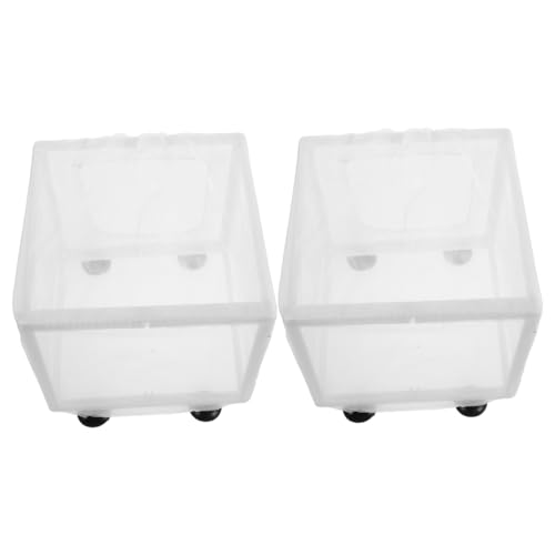 Mikinona 2 Stück Transparente Fischzuchtbox mit Feinmaschigem Netz Schwimmender Aquarium Brutkasten für Guppy Garnelen und Betta Isolierende Aufzuchtbox für Kleine Fische und Jungtiere Mikinona 2 Stück Transparente Fischzuchtbox mit Feinmaschigem Netz Schwimmender Aquarium Brutkasten für Guppy Garnelen und Betta Isolierende Aufzuchtbox für Kleine Fische und Jungtiere von Mikinona