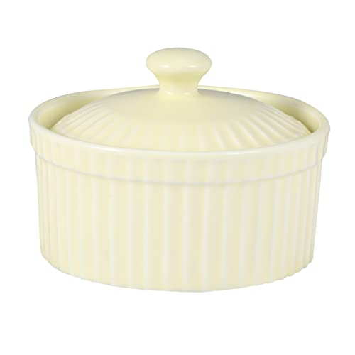 Mikinona Mini-Backofen Aus Steinzeug Pfeffergelee Dampfsuppenschüssel Schüssel Für Dip-Saucen Kleine Suppenschüsseln Pudding Rommé Puddingbecher Kind Gelbe Beilagen Lebensmittel von Mikinona