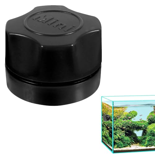 Aquarium Magnetbürste,Schwimmendes Reinigungswerkzeug,Aquarium Scheibenreiniger Magnet Reiniger,Magnetische Bürste für Aquarium,Mini Magnetisch Scheibenreiniger für Aquatische Algen Reinigung,Schwarz von Mikiuly