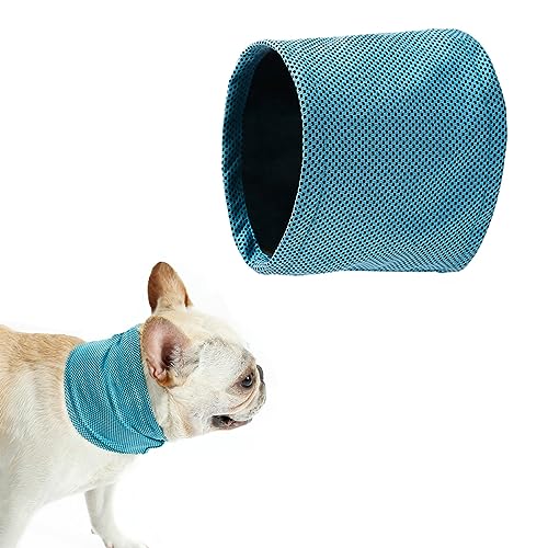 Hunde halstücher Kühlend, Kühlhalsband für Hunde, Kühlende Halstuch Hund, Kühlung Kragen Hund, Geeignet für Kühlhunde im Sommer, S, Blau von Mikiuly