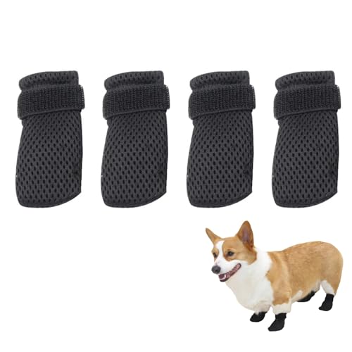 Hundestiefel Paw Protector,Anti Rutsch Hundesocken,Pfotenschutz,Einstellbare Katzenstiefel,Krallenabdeckungen für Katzen,Atmungsaktives Mesh Katzenpfotenabdeckungen,Anti Kratz Schuhe für Katzen,M von Mikiuly