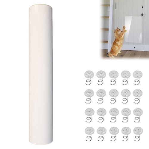 Kratzfolie Katzen Selbstklebend, Katze Kratzschutz, Kratzschutz Sofa Katze Tape, Transparentes Selbstklebendes Katzenmöbelschutz, Kratzschutzfolie, für Möbel Couch Sofa Wand Tür, mit 20 Schrauben von Mikiuly