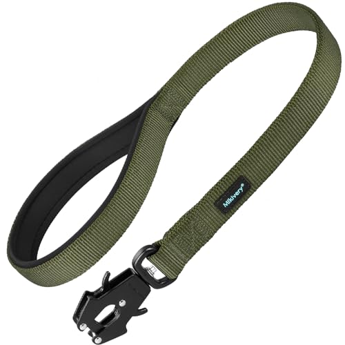 Mikivery Kurze Hundeleine mit bequemem, gepolstertem Griff, robuster Clip für Training, Spaziergänge, Outdoor, geeignet für mittelgroße und große Hunde von Mikivery