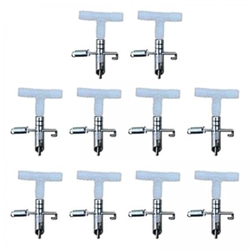 Milageto 2X 10 Set Automatischer Kaninchen Wassernippel Trinker Feeder Geflügel Bewässerungssystem Trinkbrunnen für Frettchen Kaninchen Käfige von Milageto