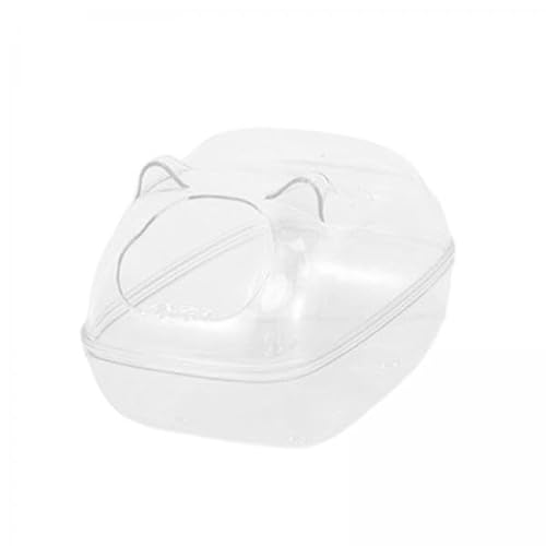 Milageto 2X Hamster Sandbadbehälter Hamster Toilettenzubehör für Kleintiere, Transparent von Milageto