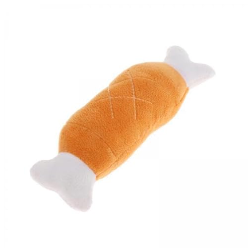 Milageto 2xPet Welpen Hund Spielen Kauen Squeaker Plüsch Sound Huhn Bein Molaren Spielzeug Geschenk EIN von Milageto