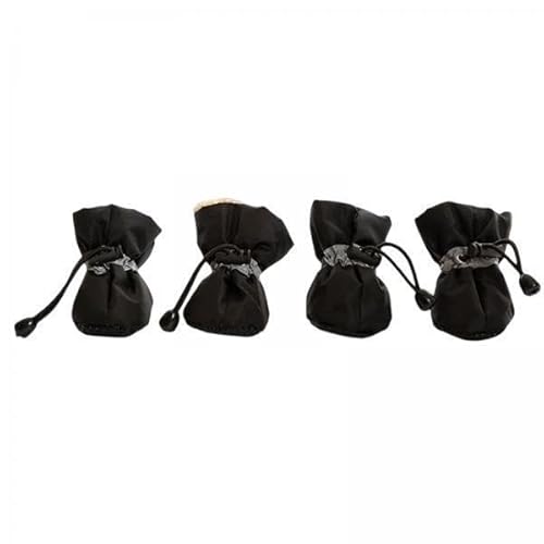 Milageto 4X 4 Stück Hundeschuhe Stiefel mit Reflektierenden Hundeschuhen Abdeckung Heimtierbedarf für Den Winter Im Freien von Milageto