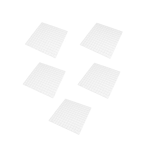 Milageto 5X Fisch Tank Teiler Deckel Partition Net Grid Isolieren Boards Einfach zu DIY Fisch Tank Deckel Boden Tabletts Boden Boards, Weiß von Milageto