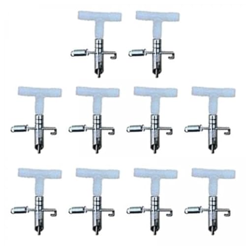 Milageto 6X 10 Set Automatischer Kaninchen Wassernippel Trinker Feeder Geflügel Bewässerungssystem Trinkbrunnen für Frettchen Kaninchen Käfige von Milageto