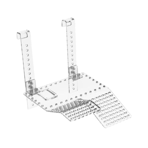 Milageto Hängende Sonnenplattform für Schildkröten, Plattform für Schildkrötenbecken, durchsichtiges Aquarium, Tierwaschbecken, Reptilienlebensraum für Molche Terrapin Amphibien, Stil b S von Milageto