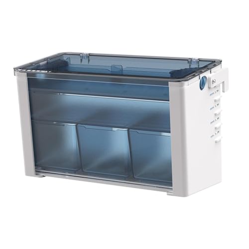 Milageto Filterbox für Aquarien, Mehrzweck-Filterbox mit verstellbarem Haken, Stabiler Wasserfall-Durchflussfilter, Wassertankfilter für Aquarienamphibien, 24 cm x 12.5 cm x 16 cm von Milageto