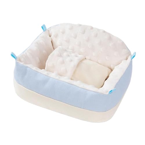 Milageto Hamsterbett, Mini-Haushütte, Hängematte zum Aufhängen, Versteck, Zuckergleiter-Hängematte, Bett für kleine Haustiere, zum Spielen von Papageien, Blau von Milageto