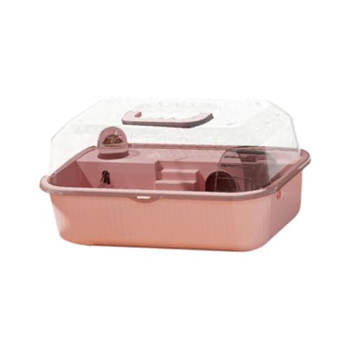 Milageto Hamsterkäfig, Haustierträger, Wasserflasche, atmungsaktiv, für Hamster, Zuhause, Lebensraum, Haustierübung, Spielhaus für Ratten, Mäuse, kleine Tiere von Milageto