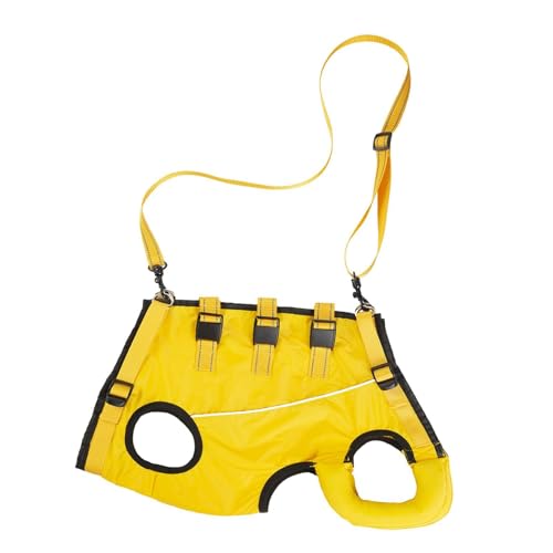 Milageto Haustier Hebezier Hunde Lift Schlinge Walking Assistance Rücken Hundetriebsgurt, M von Milageto