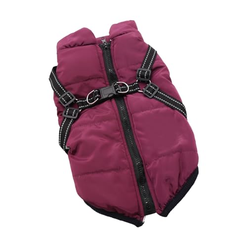 Milageto Hundemantel, Fleece-Hundejacke, bequemes Kostüm, Welpenmantel, Winddicht, Outdoor-Sport, kleine Hundekleidung, Hundeweste für kaltes Wetter, S von Milageto