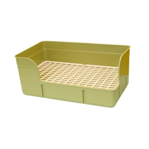 Milageto Kaninchenstreu für Käfig Ecktoilettenbox Bettpfanne Pee Pan Tablett Haustier Toilettenzug für Meerschweinchen Chinchillas, GrÜn von Milageto