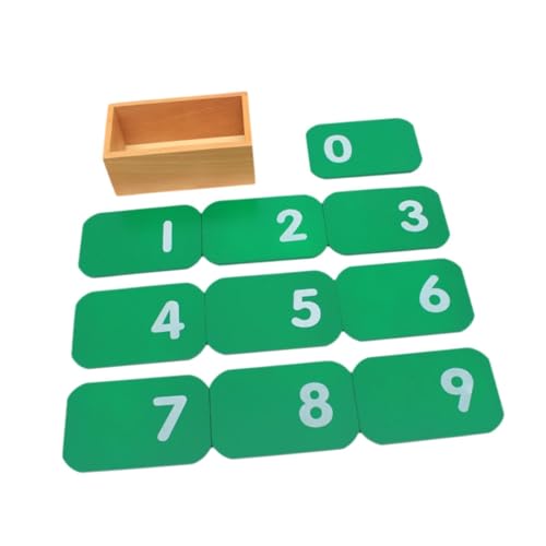 Milageto Mathe-Zahlenkarten, Montessori-Spielzeug, Früherziehung, Lernspielzeug, 0–9, Lernkarten für den Kindergarten, Geschenk für 3–4-jährige Mädchen von Milageto